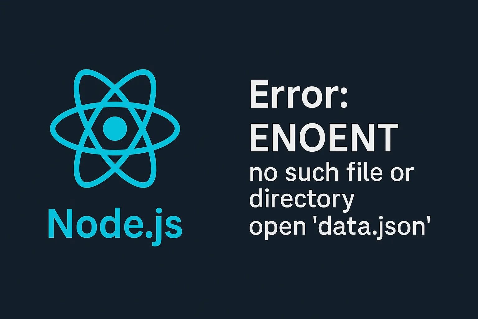 ENOENT No Such File or Directory in Nodejs