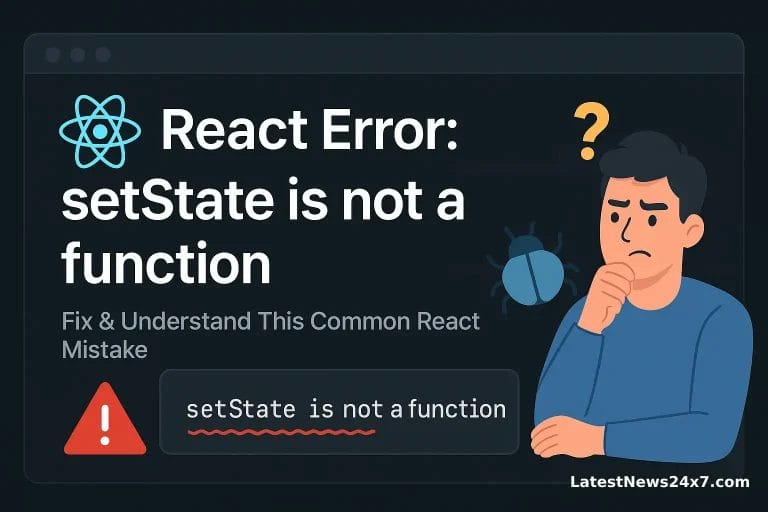 Reactjs ‘setState is not a function’ error