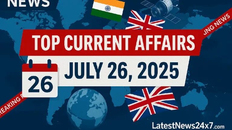 Top Current Affairs July 26, 2025