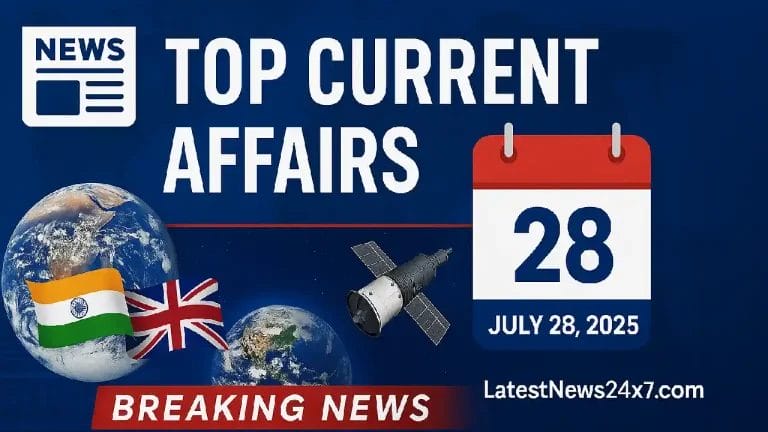 Top Current Affairs July 28, 2025